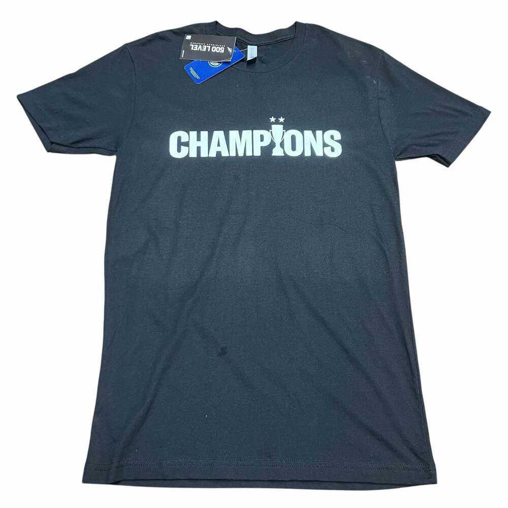 500 LEVEL Seattle Sounders FC 2022 Champions Men's Black T-Shirt